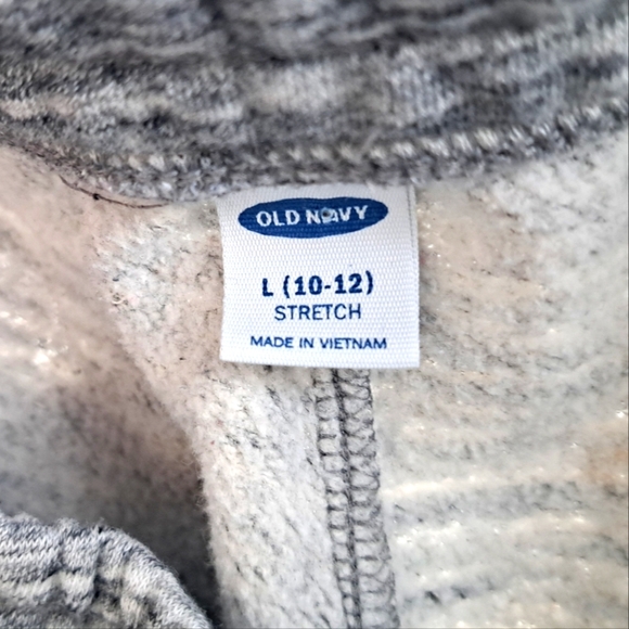 Old Navy Youth Jogger Sweatpants, Marbled Grey, sz L - Picture 4 of 5